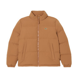 Doudoune à capuche déperlante LACOSTE marron