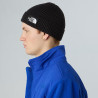 Bonnet The North Face TNF Logo Box Cuffed – Noir TNF Black– Maille Côtelée & Logo Patch