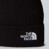 Bonnet The North Face TNF Logo Box Cuffed – Noir TNF Black– Maille Côtelée & Logo Patch