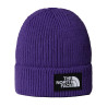Bonnet The North Face TNF Logo Box Cuffed – Violet Peak Purple– Maille Côtelée & Logo Patch