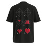 T-Shirt avec motif coeur origami Dalentin HUGO noir