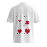 T-Shirt avec motif coeur origami Dalentin HUGO blanc