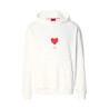Sweat à capuche avec motif coeur origami Dalentinos HUGO blanc