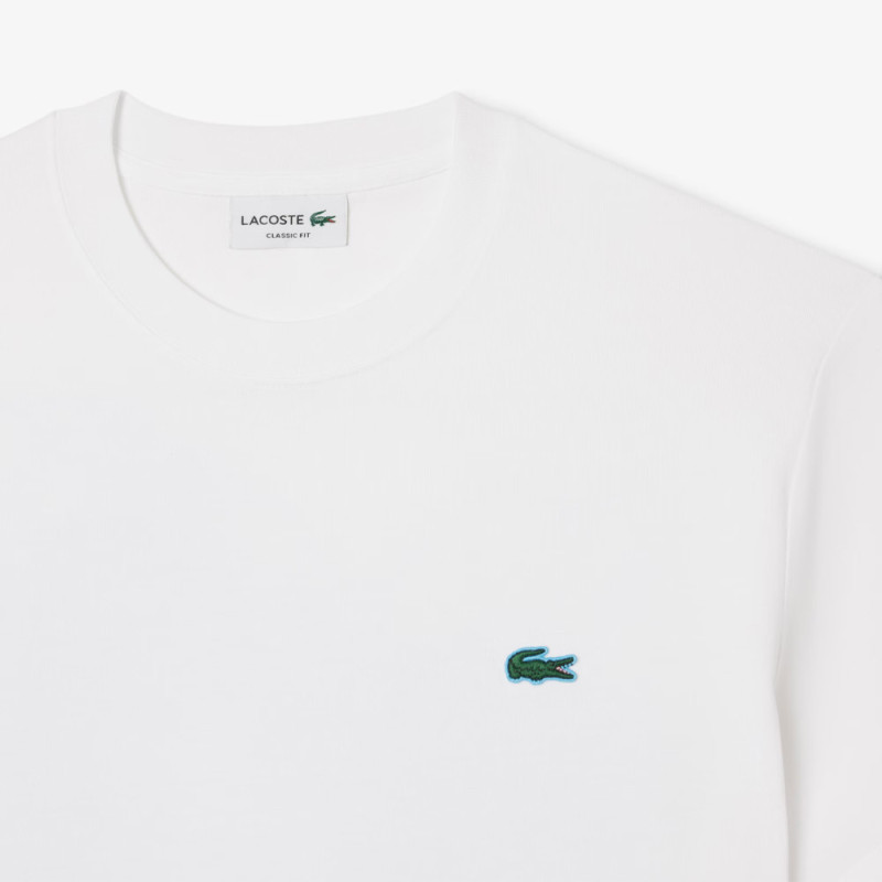 T-shirt jersey imprimé LACOSTE blanc