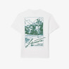 T-shirt jersey imprimé LACOSTE blanc