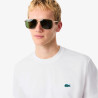 T-shirt jersey imprimé LACOSTE blanc