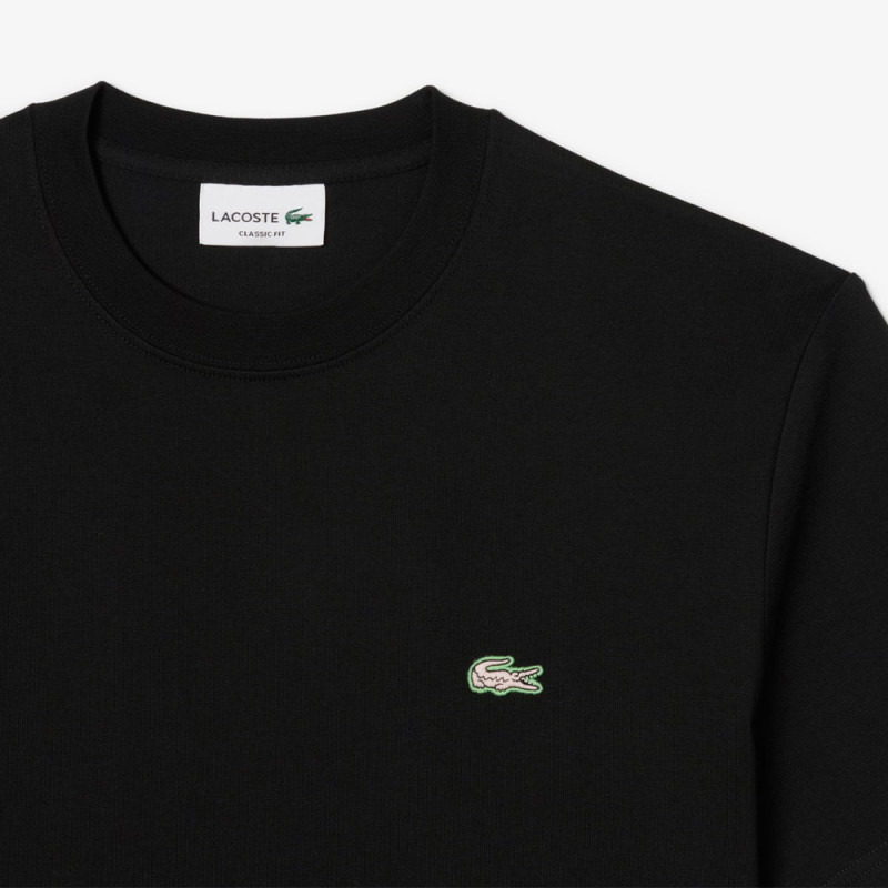 T-shirt jersey imprimé LACOSTE noir
