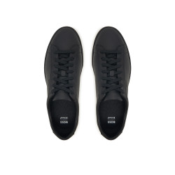 Baskets basses en cuir KIERAN_TENN_allt BOSS noires