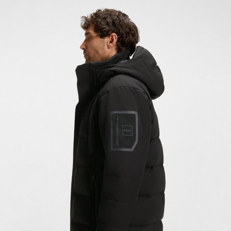 Veste OW_Block-X Parka BOSS noire