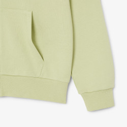 Sweatshirt zippé classic fit molleton LACOSTE vert