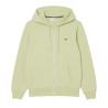 Sweatshirt zippé classic fit molleton LACOSTE vert