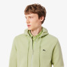 Sweatshirt zippé classic fit molleton LACOSTE vert