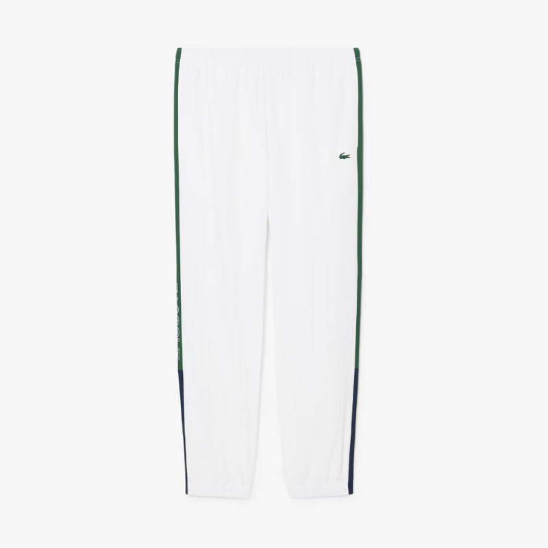Ensemble survêtement Sport color-block LACOSTE blanc et vert