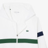 Ensemble survêtement Sport color-block LACOSTE blanc et vert