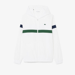Ensemble survêtement Sport color-block LACOSTE blanc et vert