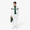 Ensemble survêtement Sport color-block LACOSTE blanc et vert