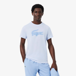 T-shirt Sport Ultra Dry logo XXL LACOSTE bleu clair