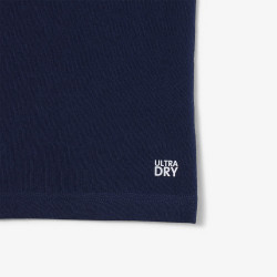 T-shirt Sport Ultra Dry crocodile graphique LACOSTE bleu marine et blanc