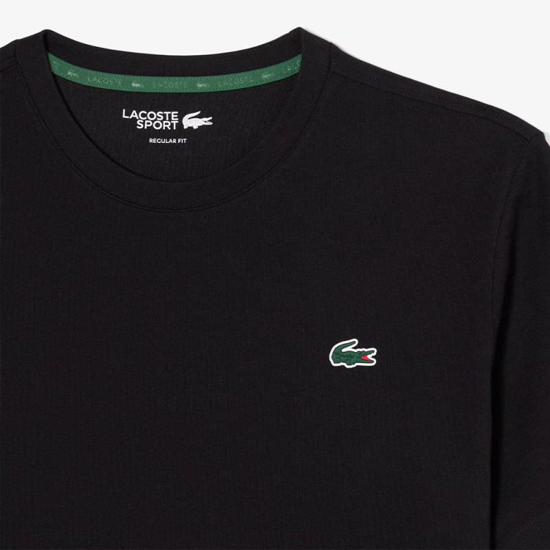 T-shirt Sport Ultra Dry crocodile graphique LACOSTE noir et vert