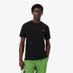 T-shirt Sport Ultra Dry crocodile graphique LACOSTE noir et vert