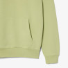 Sweatshirt à capuche molleton de coton LACOSTE vert