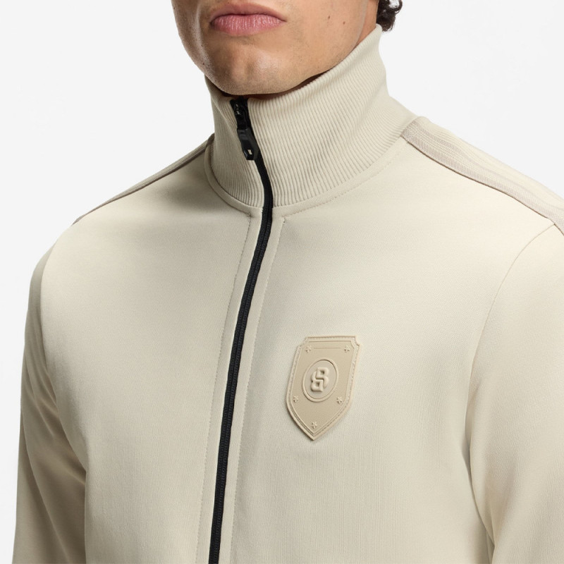 Sweat Relaxed à logo écusson SW_BB BC Lux Skarley BOSS beige