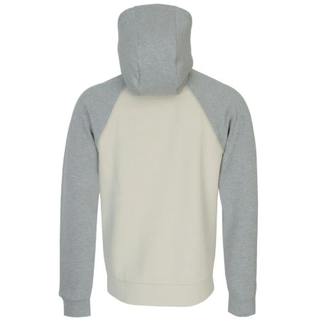 Sweat à capuche zippé en coton mélangé à détails passepoilés SW_Join_Saggy BOSS beige