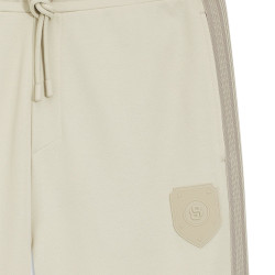 Bas de survêtement Regular avec logo écusson JT_BB BC Lux Hurley BOSS beige