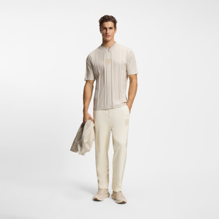 Bas de survêtement Regular avec logo écusson JT_BB BC Lux Hurley BOSS beige