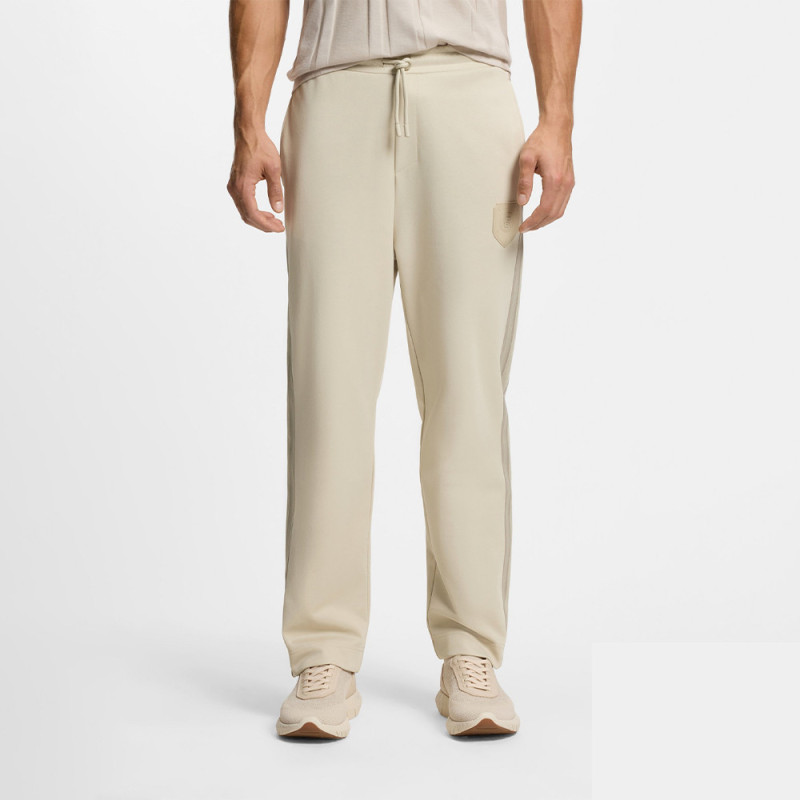 Bas de survêtement Regular avec logo écusson JT_BB BC Lux Hurley BOSS beige