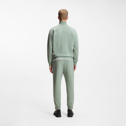 Sweat en coton mélangé à passepoils contrastants SW_Join Skaz BOSS vert