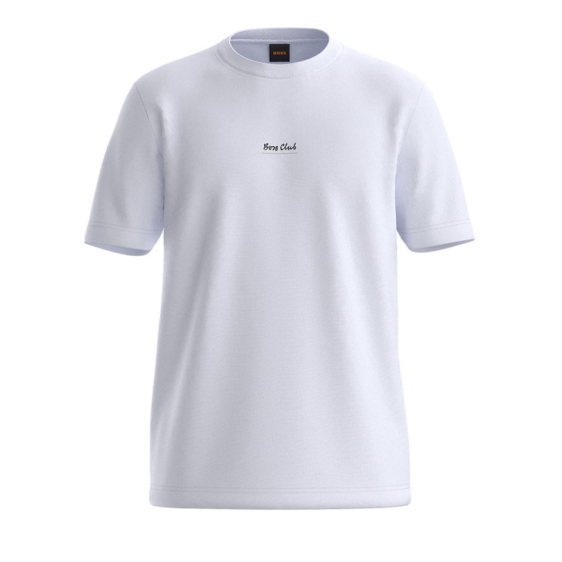 T-Shirt Classic fit avec imprimé Te_BossClub BOSS blanc