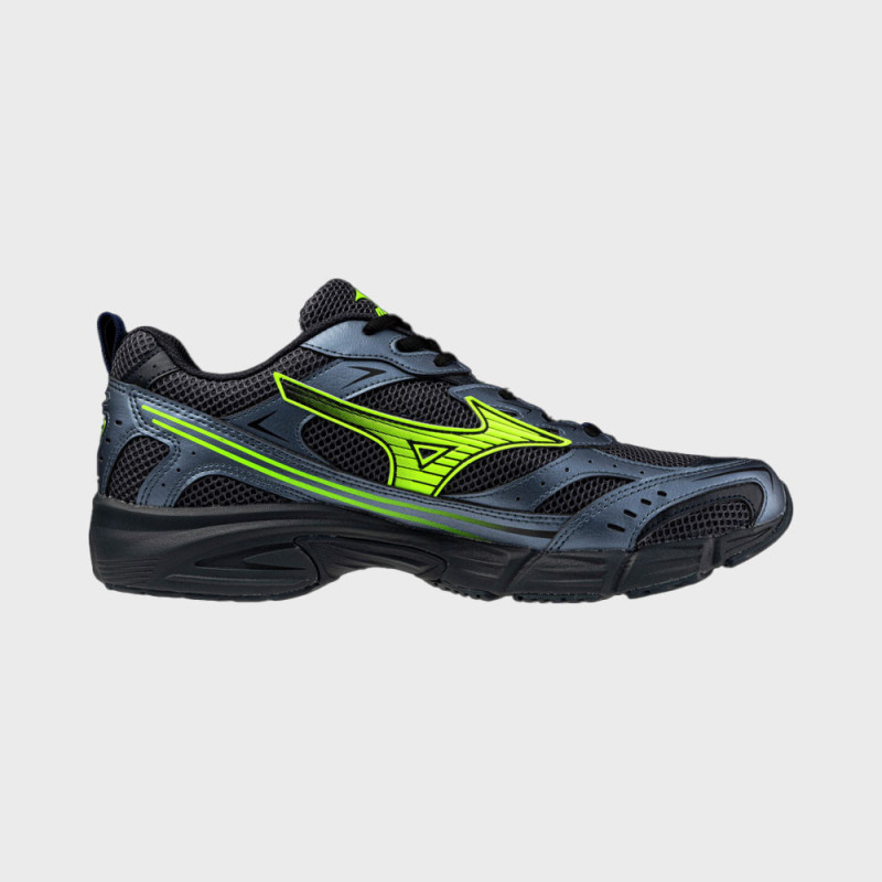Baskets MIZUNO MXR bleues et jaunes