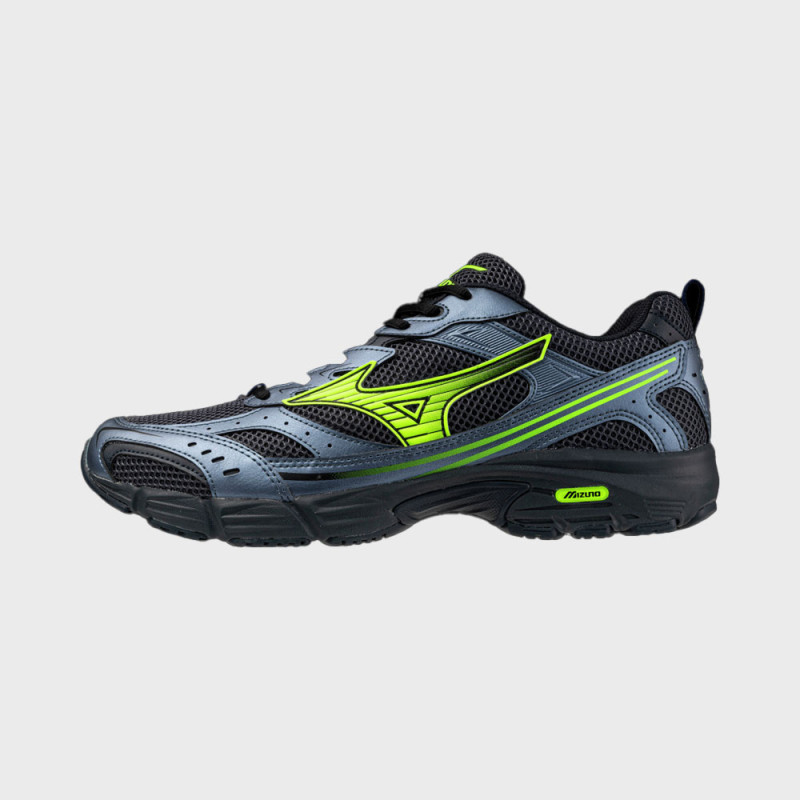 Baskets MIZUNO MXR bleues et jaunes