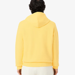 Sweatshirt à capuche zippé molleton LACOSTE jaune