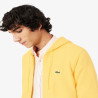 Sweatshirt à capuche zippé molleton LACOSTE jaune