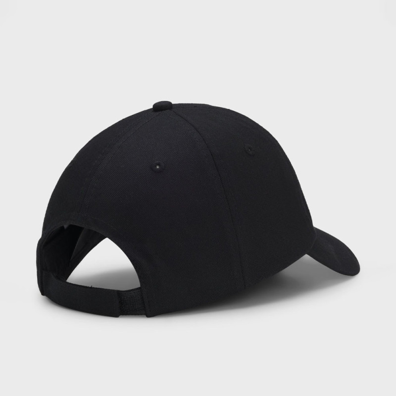 Casquette en twill de coton à message brodé Derrel-Slogan BOSS noire