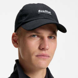 Casquette en twill de coton à message brodé Derrel-Slogan BOSS noire