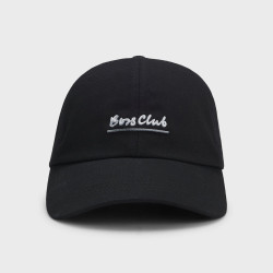 Casquette en twill de coton à message brodé Derrel-Slogan BOSS noire