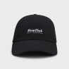 Casquette en twill de coton à message brodé Derrel-Slogan BOSS noire