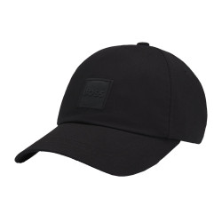 Casquette en twill de coton avec patch logo Derrel-PL BOSS noire