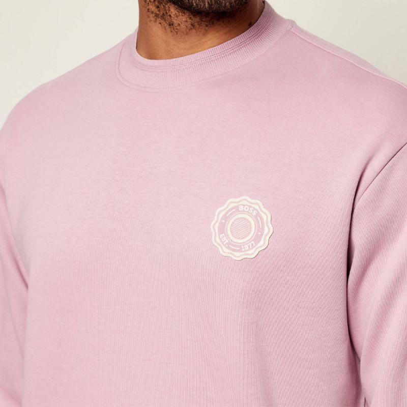 Sweat ras-du-cou We_Varsity BOSS Rose