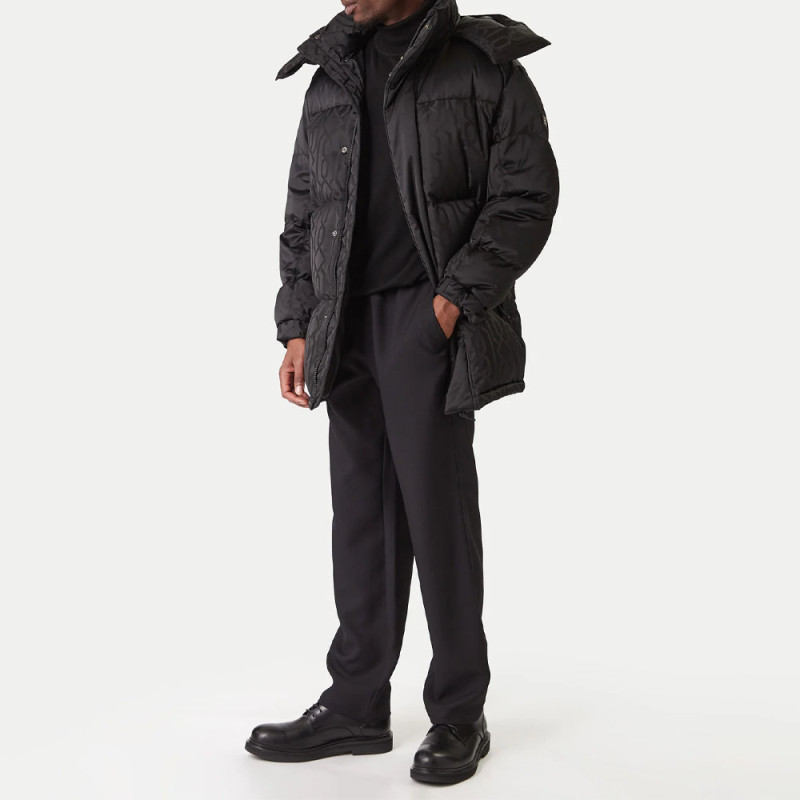 Doudoune à capuche avec imprimé Melmus2541 HUGO noire