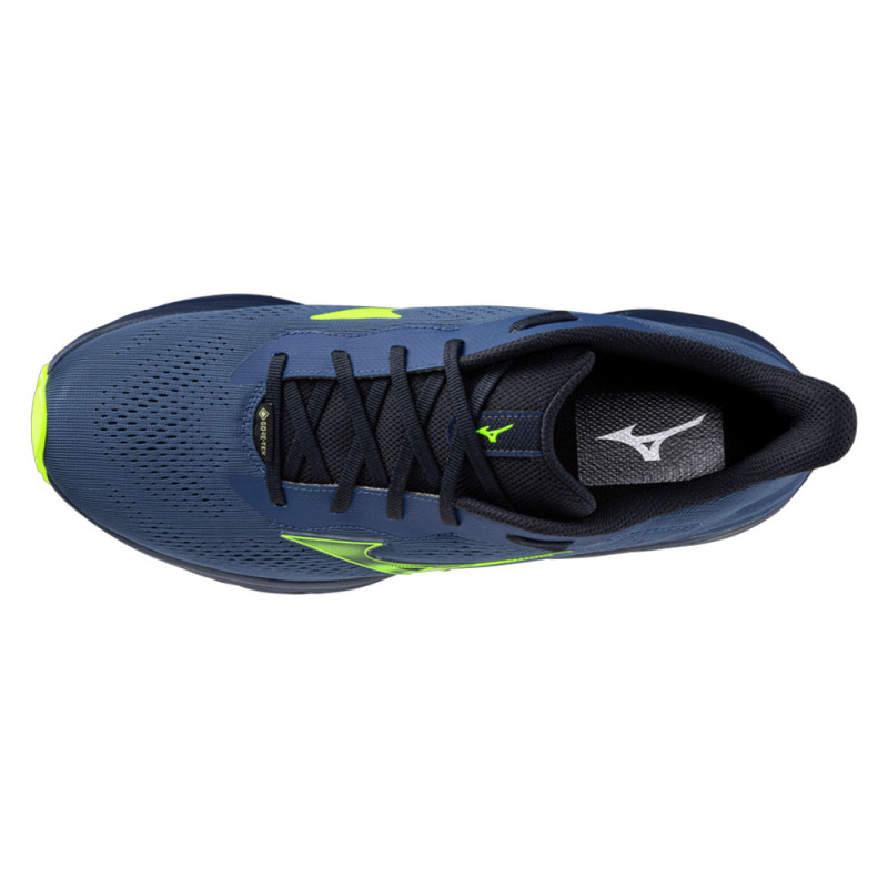 Baskets MIZUNO Wave Serene 2 GTX bleues et jaunes