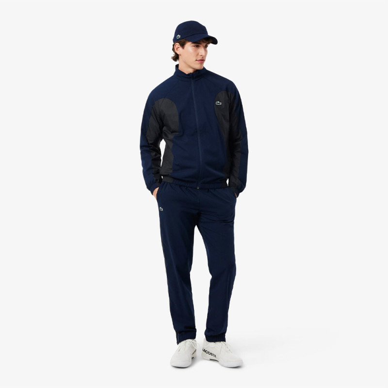 Ensemble survêtement Tennis déperlant LACOSTE bleu marine