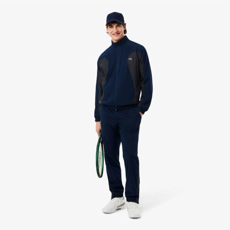 Ensemble survêtement Tennis déperlant LACOSTE bleu marine