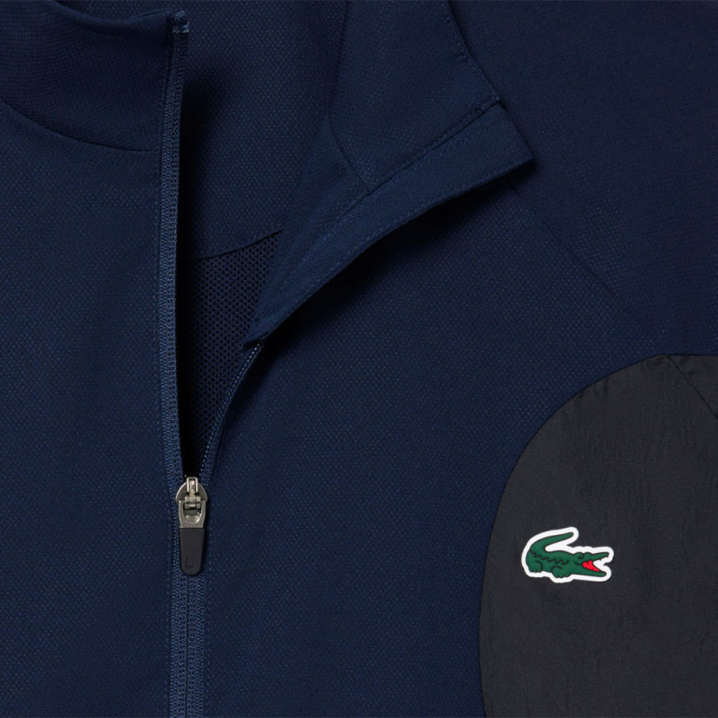 Ensemble survêtement Tennis déperlant LACOSTE bleu marine