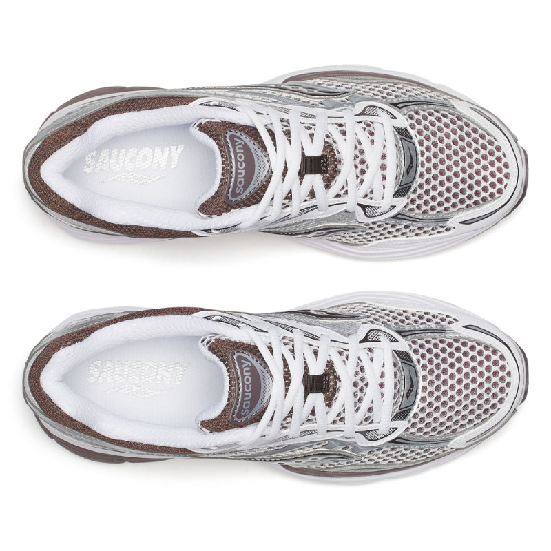 Baskets Saucony ProGrid Omni 9 OG blanches et marrons