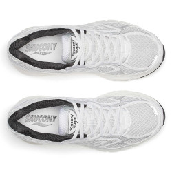 Baskets Saucony ProGrid Guide 7 White/Black – Amorti dynamique et stabilité pour vos runs