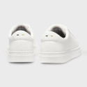 Baskets basses en cuir KIERAN_TENN_allt BOSS blanches